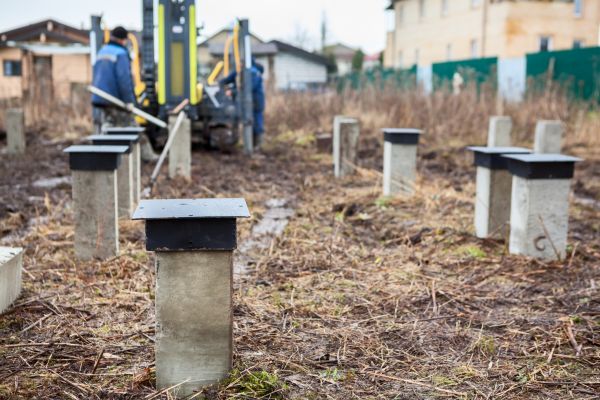 Concrete Piling Installation in Tehachapi