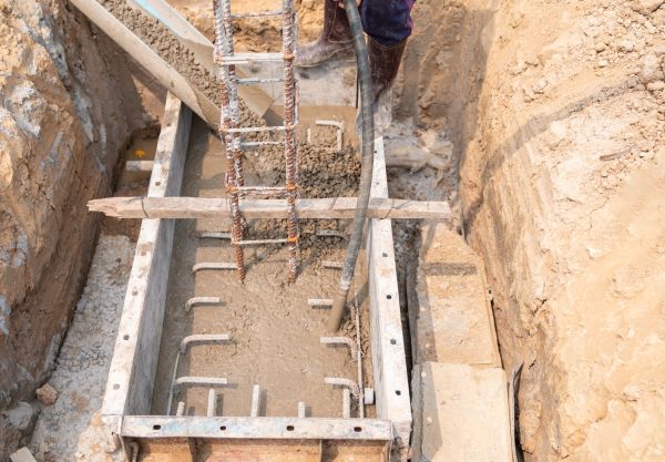 Cement Foundation Pouring in Tehachapi